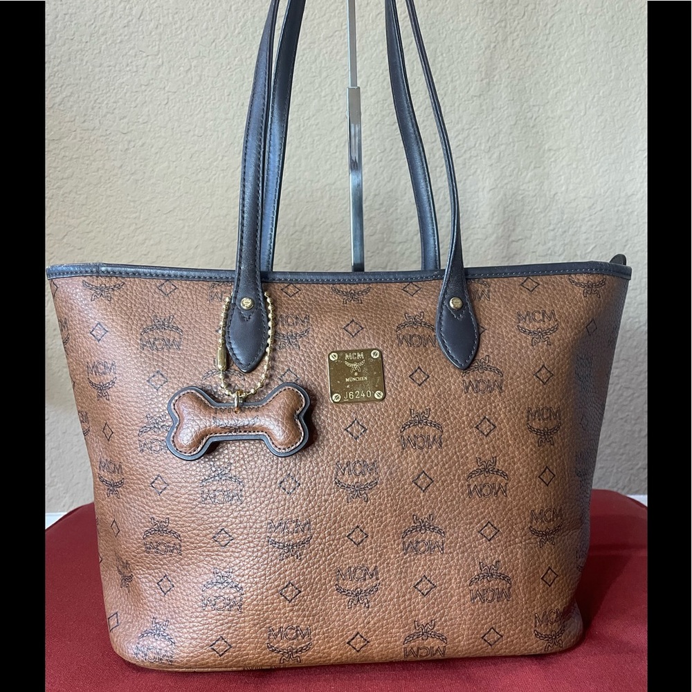 MCM Small Zippered Tote